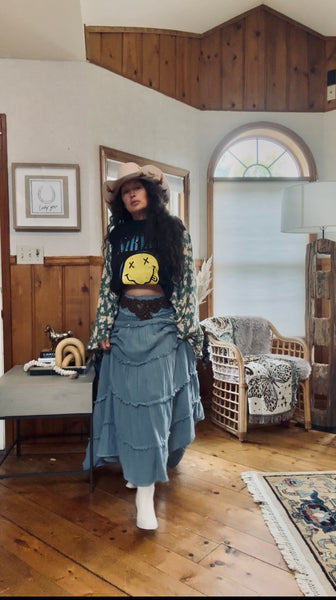 Vintage Nirvana Graphic Kimono Tee