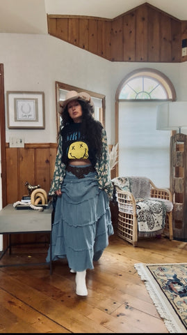 Vintage Nirvana Graphic Kimono Tee