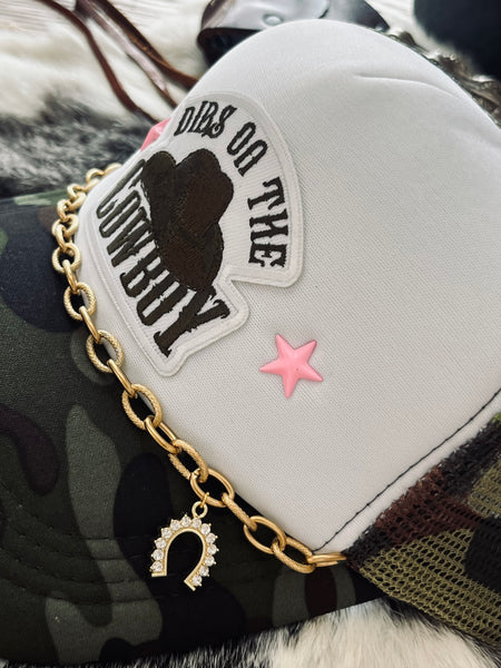 Dibs on the Cowboy Trucker Hat- Camouflage