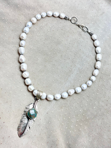 Feather  Pendant Necklace