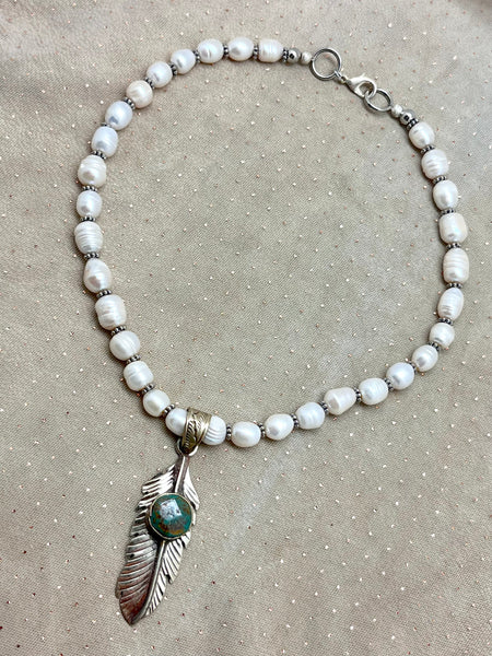 Feather  Pendant Necklace