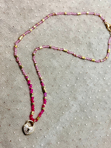 Fall in Love Lock Necklace