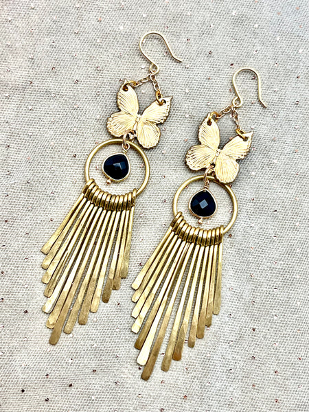Butterfly Sun-ray Earrings