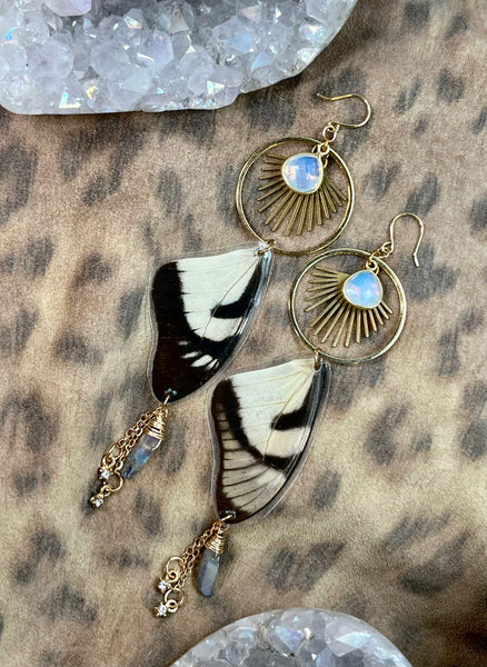 Sunburst Swallowtail Earrings