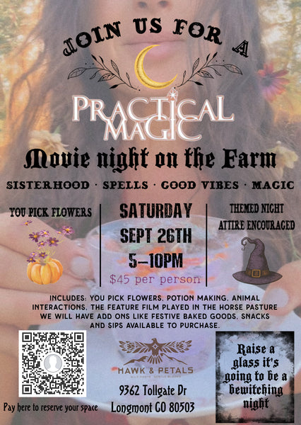 2 tickets: practical magic night on the farm