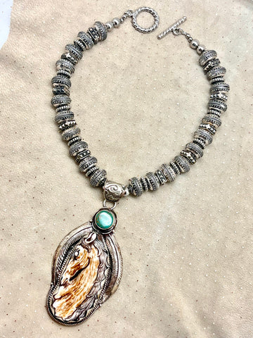 Horse Pendant Necklace