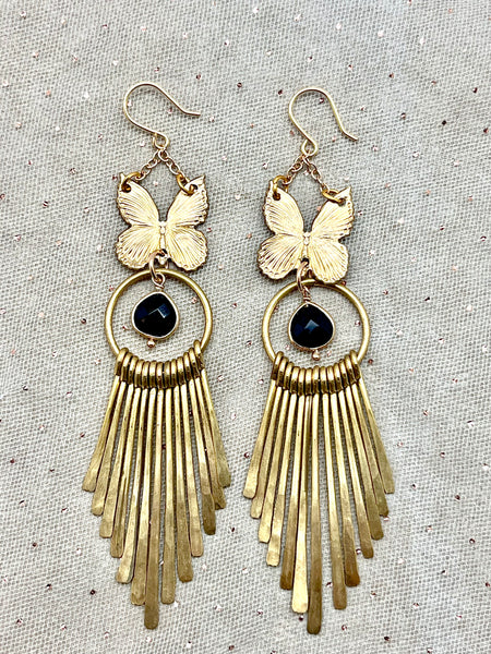 Butterfly Sun-ray Earrings
