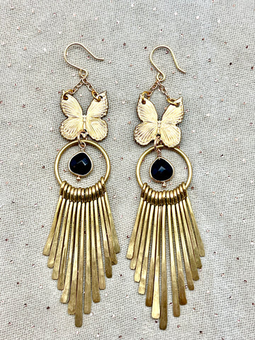 Butterfly Sun-ray Earrings
