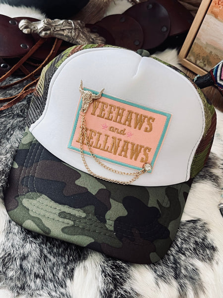 Hell Naw Trucker Hat- Camouflage