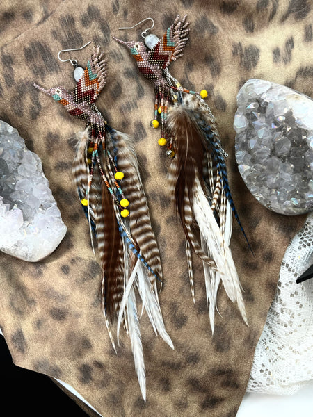 Hummingbirds of a Feather Earrings