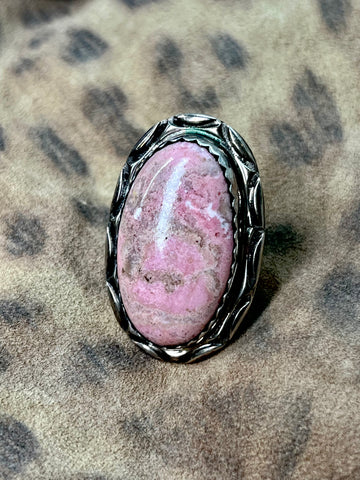 Rhodochrosite Ring