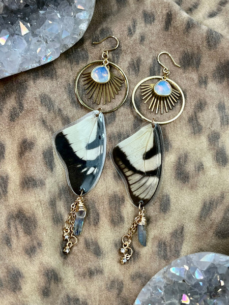 Sunburst Swallowtail Earrings