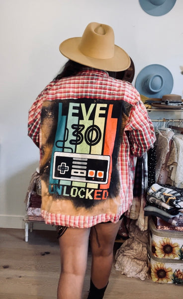 Vintage Nintendo Distressed Wash Shirt- XL