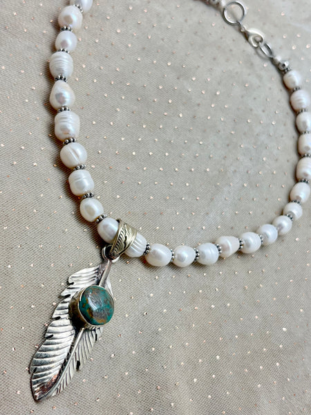 Feather  Pendant Necklace
