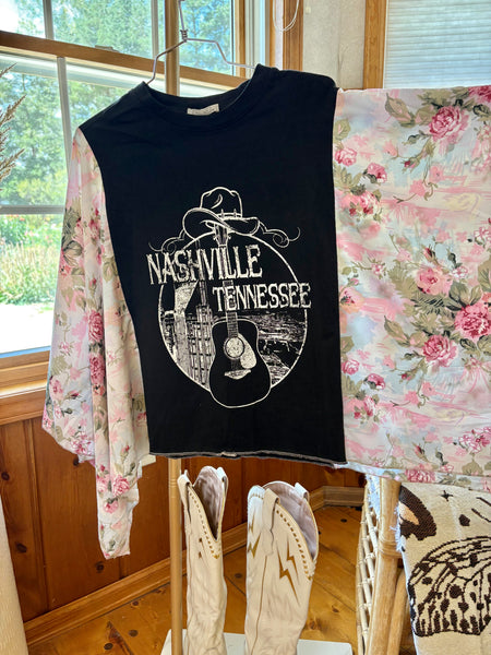 Vintage  Nashville Graphic Kimono Tee