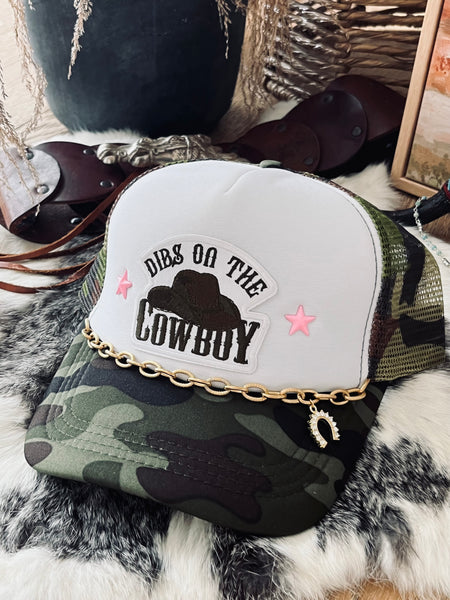 Dibs on the Cowboy Trucker Hat- Camouflage