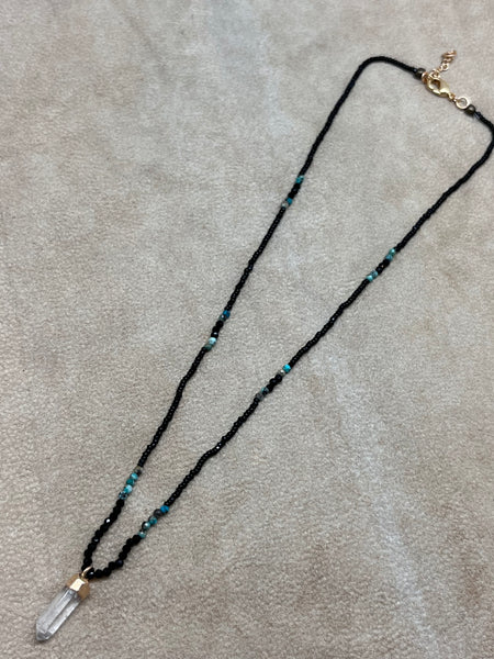 Crystal Paths beaded Necklace