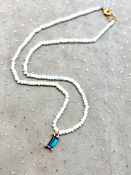 Moonstone Emerald Necklace