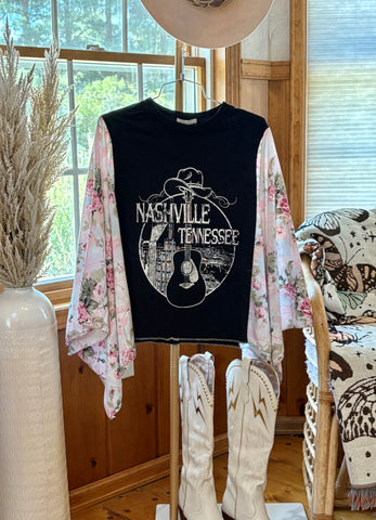 Vintage  Nashville Graphic Kimono Tee