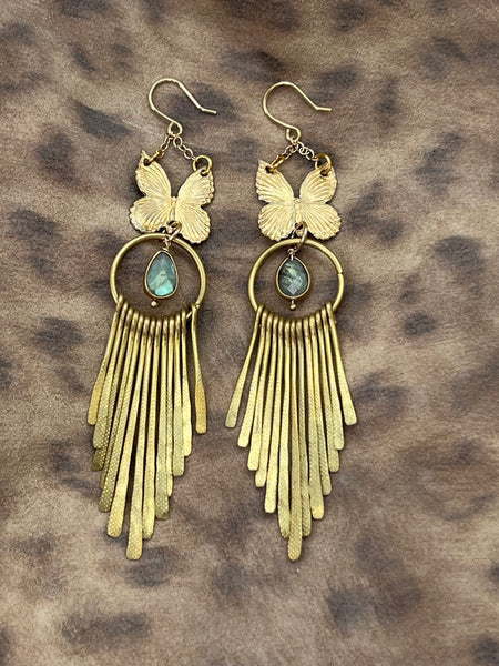Butterfly Sun Rays Earrings