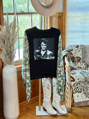 Vintage Elvis Graphic Kimono Tee
