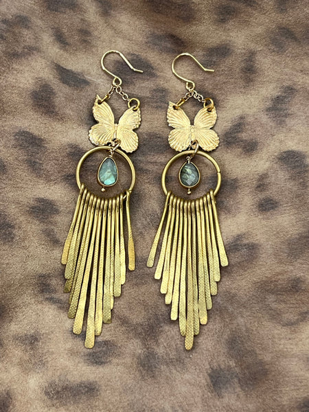 Butterfly Sun Rays Earrings