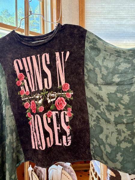 Vintage G&R-camo Graphic Kimono Tee