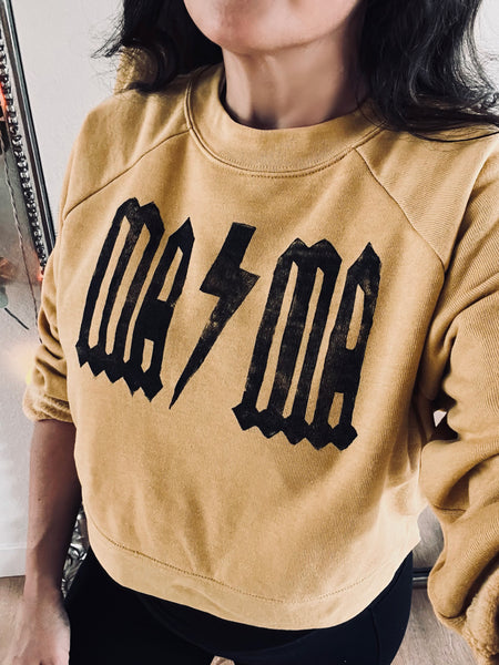 MA⚡️MA Graphic Sweatshirt- Mustard