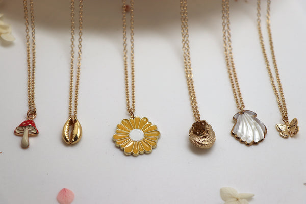 Sea and Forest Charm Necklaces - Assorted