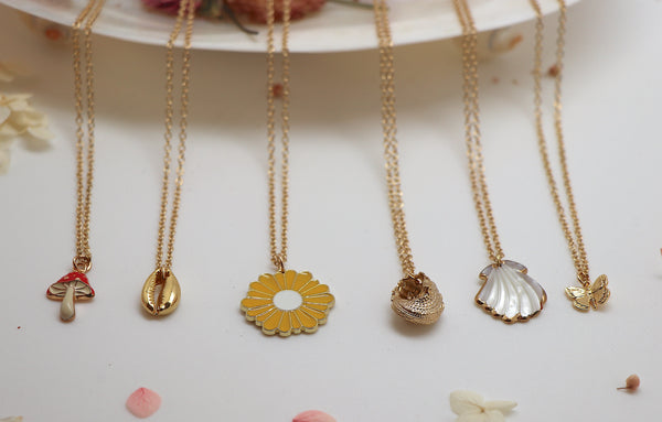 Sea and Forest Charm Necklaces - Assorted