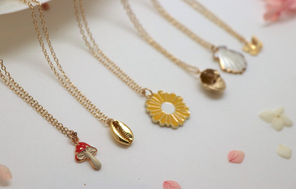Sea and Forest Charm Necklaces - Assorted