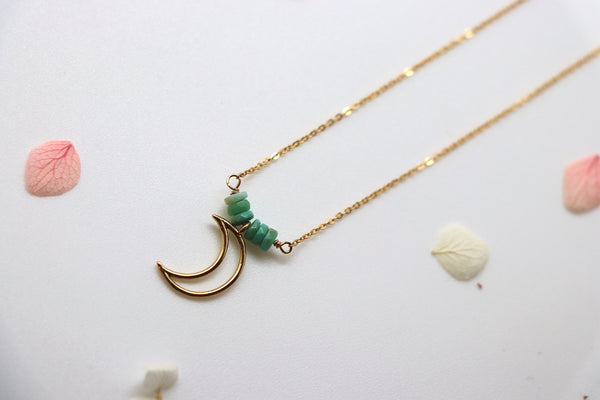Opal and Charm Necklace