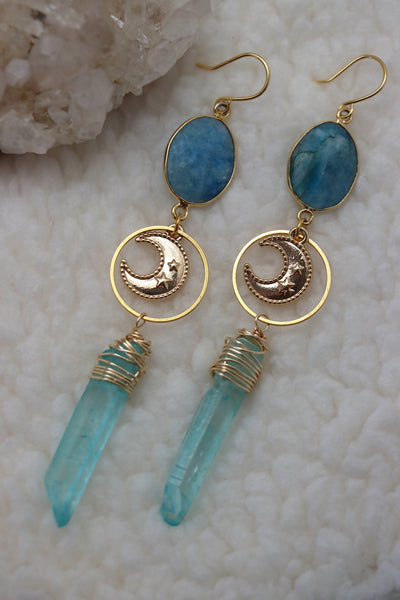 Aquatic Moons Earrings