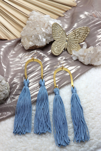 Band Of Ether Tassel Earrings