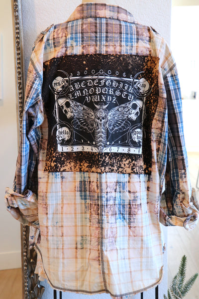 Vintage Ouigi Moth Distressed Wash Shirt-XL