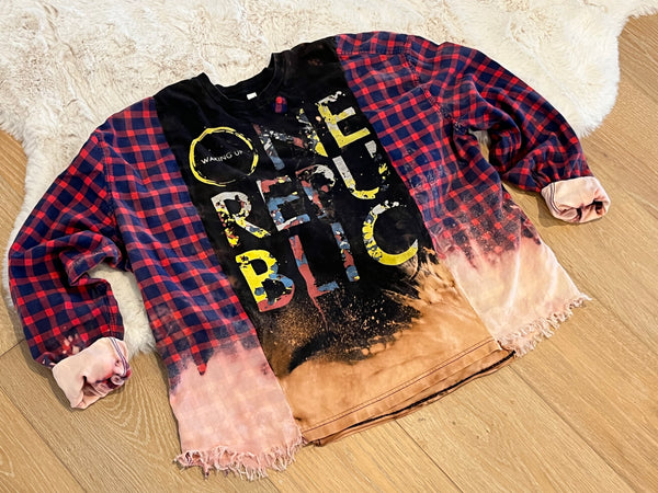 Vintage One Republic Flannel/Tee Pullover.