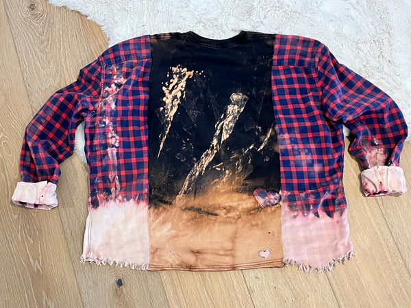 Vintage One Republic Flannel/Tee Pullover.