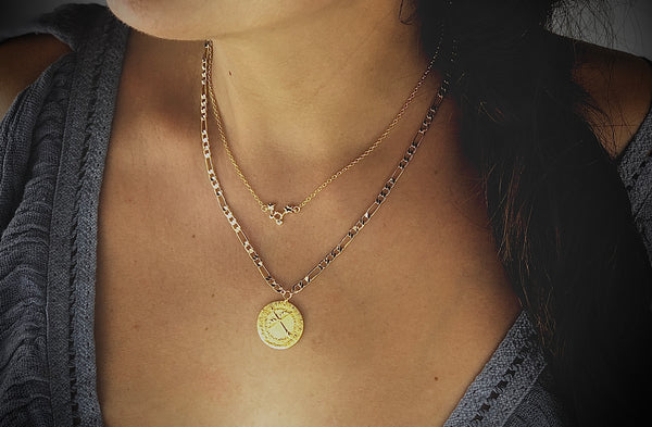 Tiny Zodiac Constellation Charm Necklace.