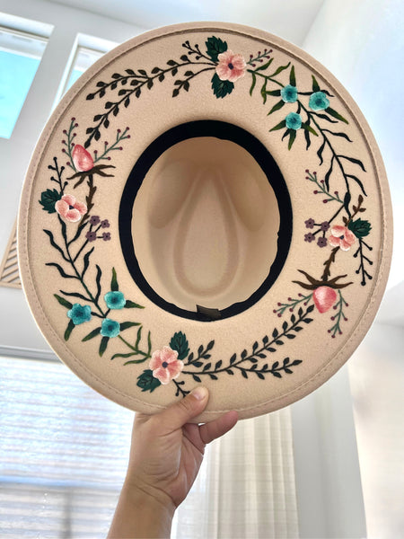 Floral Wreath Rancher Hat